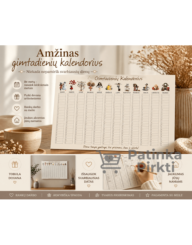 Šeimos prisiminimų kalendorius