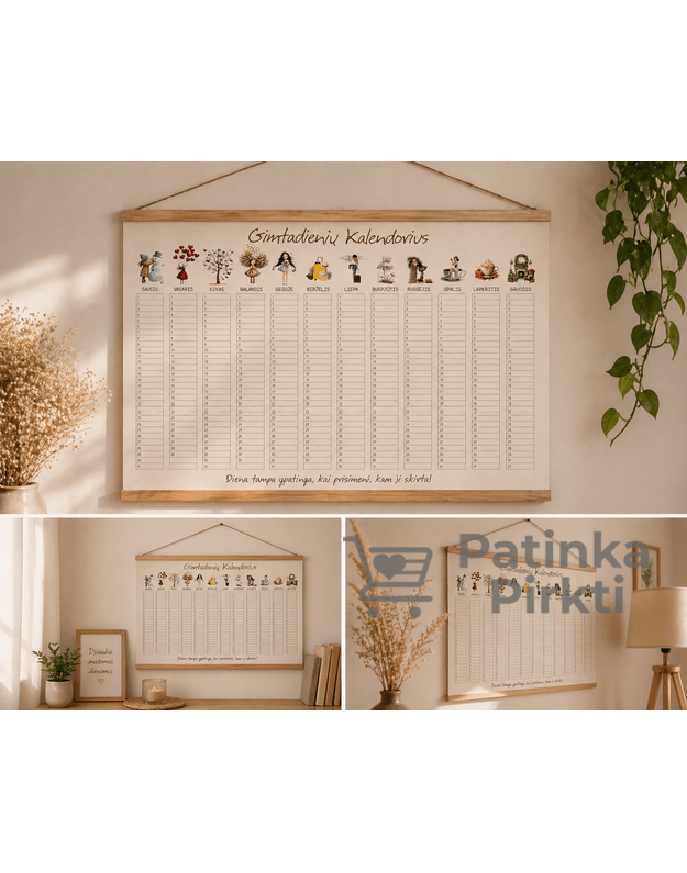 Šeimos prisiminimų kalendorius 2