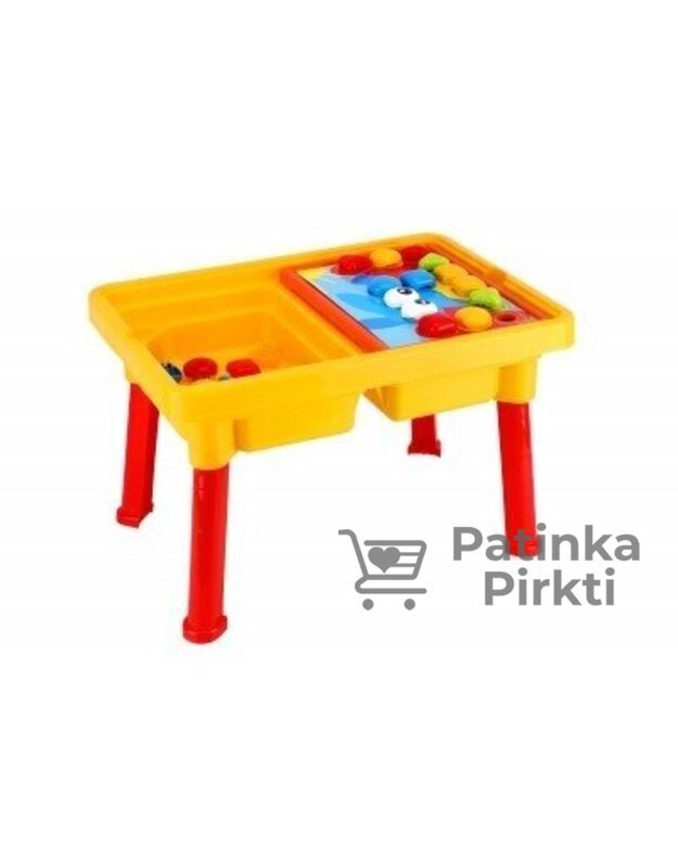 Konstruktorius stalas su mozaika Technok 43 cm