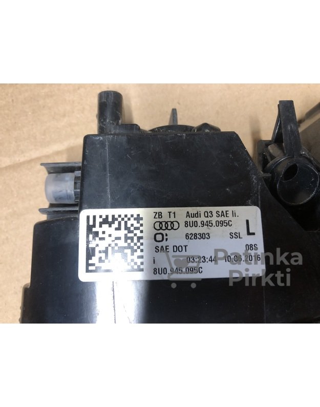 Audi Q3 Originalūs Žibintai Buferyje Komplektas USA Versija 8U0.945.095C L ir 8U0.945.096C R 2