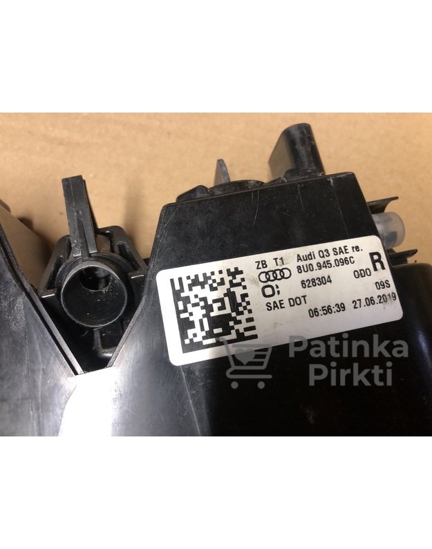 Audi Q3 Originalūs Žibintai Buferyje Komplektas USA Versija 8U0.945.095C L ir 8U0.945.096C R 1