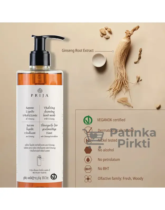 Rankų muilas PRIJA 380 ml 1