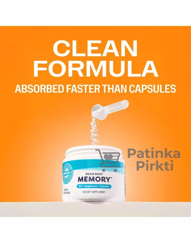 Smegenų ir kūno atmičiai, milteliai (JAV), Vimergy, 44,5g 3