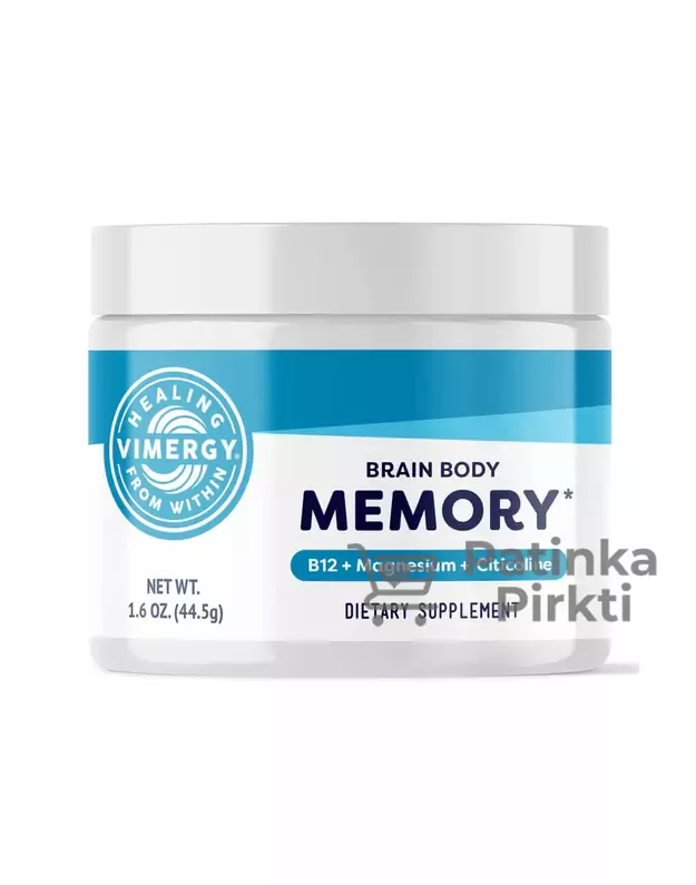 Smegenų ir kūno atmičiai, milteliai (JAV), Vimergy, 44,5g