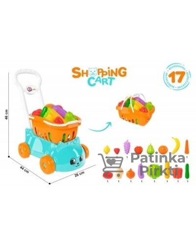 Prekybinis vėžimėlis Katinas 46 cm Technok