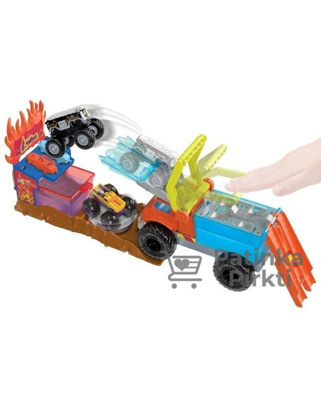Hot Wheels Monster Truck Automoblių paleidimo arena