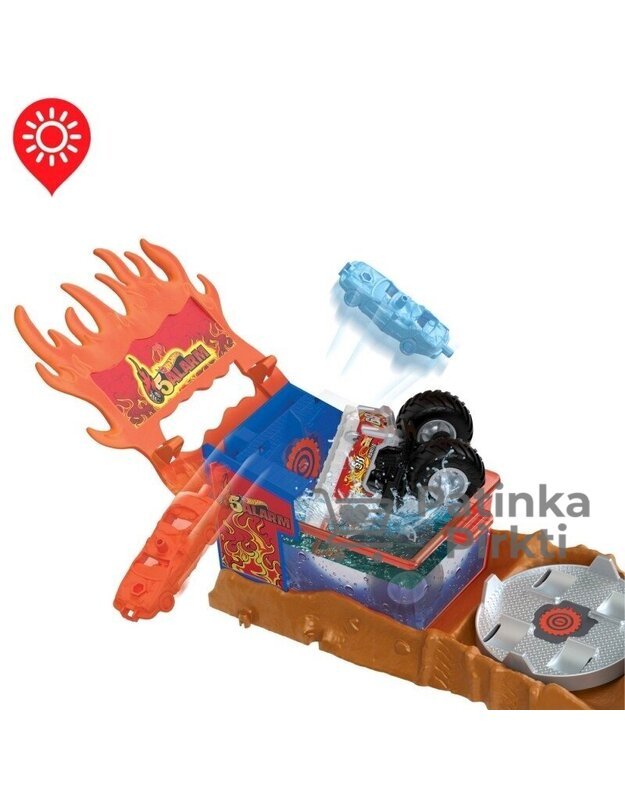 Hot Wheels Monster Truck Automoblių paleidimo arena