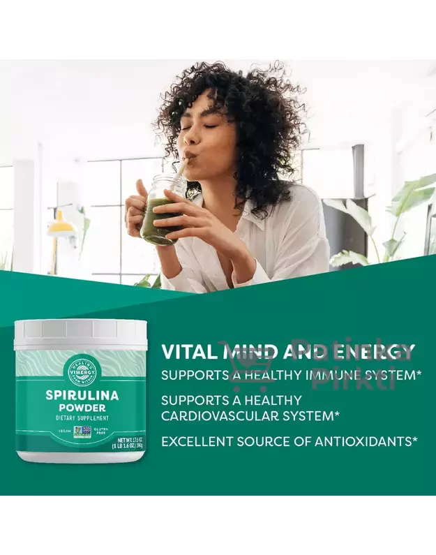Spirulina milteliai (JAV), Vimergy, 500g 2