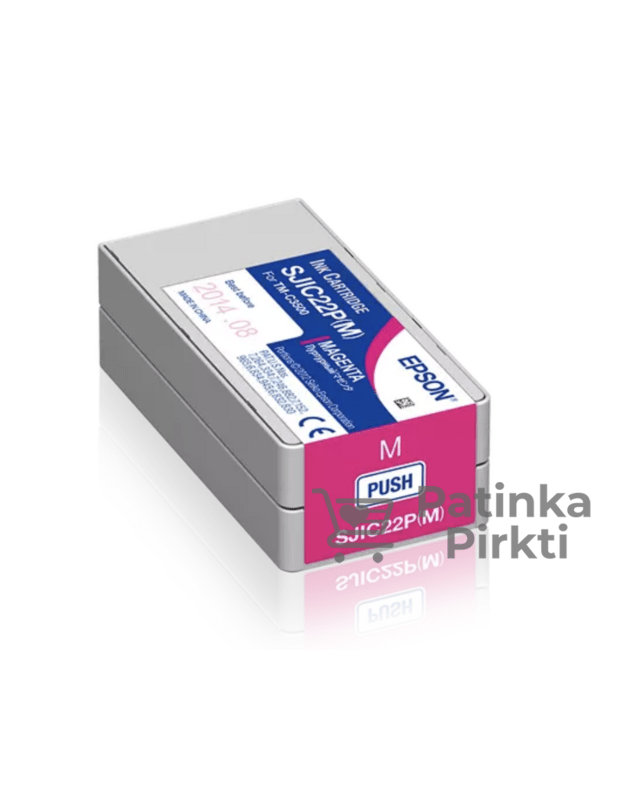 Rašalo Kasetė Epson SJIC22P(M) Magenta ColorWorks C3500(TM-C3500) Spausdintuvui 