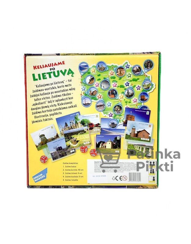 Stalo žaidimas Keliaujame po Lietuvą