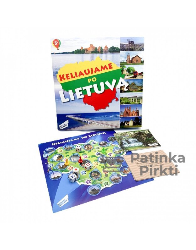 Stalo žaidimas Keliaujame po Lietuvą