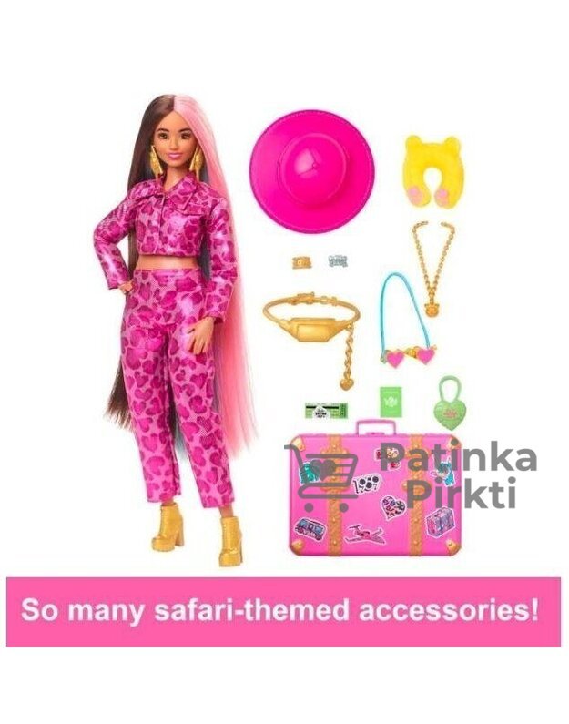 Barbie lėlė Extra fly Safari 