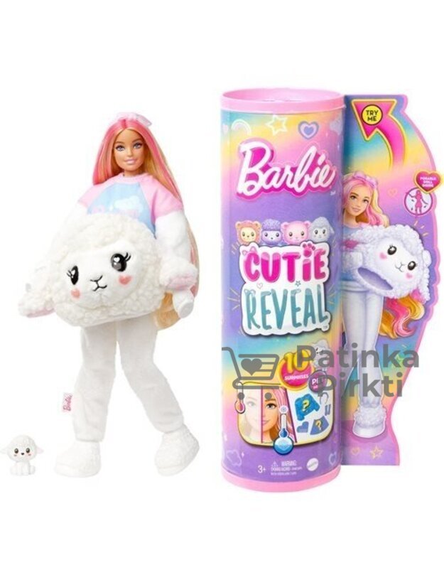BARBIE lėlė Cutie Reveal serija – ėriukė 