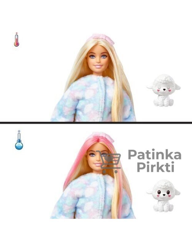 BARBIE lėlė Cutie Reveal serija – ėriukė 