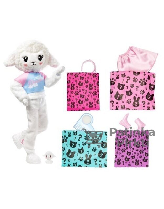 BARBIE lėlė Cutie Reveal serija – ėriukė 