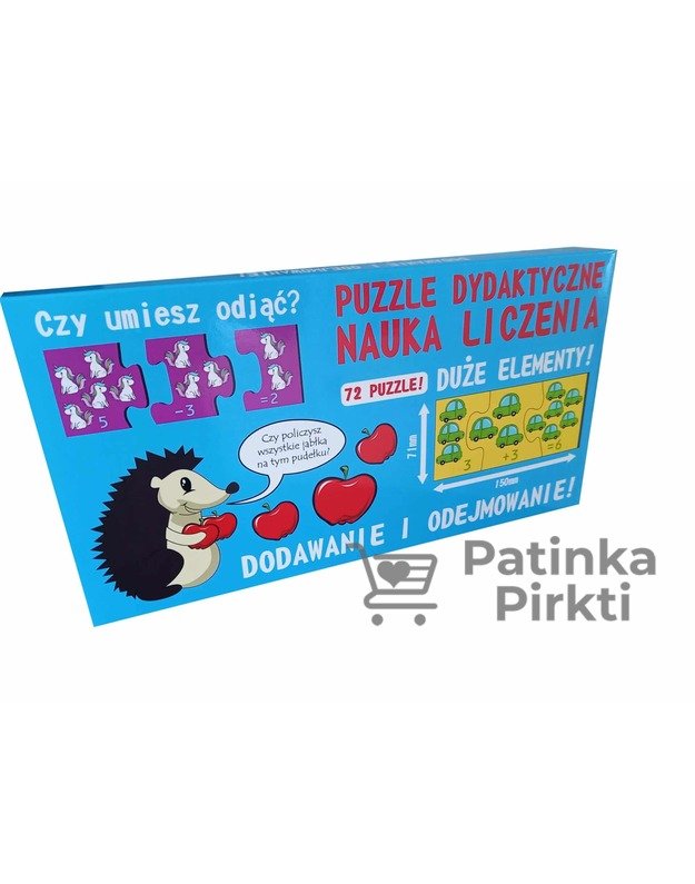 MOKOMASIS ŽAIDIMAS Aš mokausi sudėti ir atimti, dėlionė