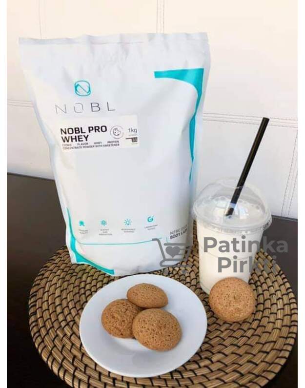 Baltymai išrūgų be laktozės 1000 g šokolado skonio NOBL Pro