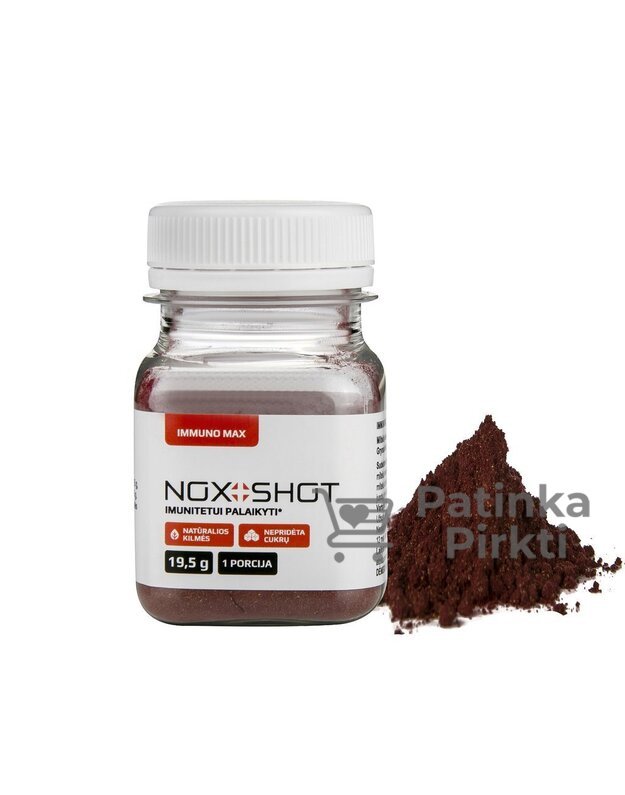 BUROKĖLIŲ SULČIŲ KONCENTRATAS NOX SHOT 16g x 15 buteliukų NOBL