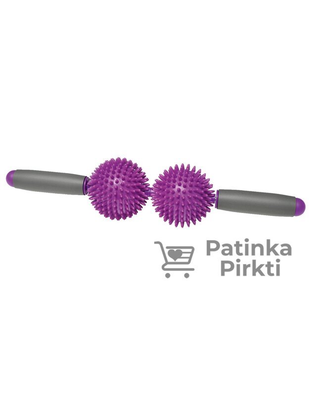 Masažuoklis (violetinis) Spiky Twin Roller SISSEL®