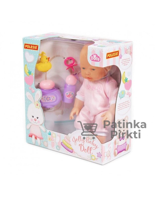 Kūdikis lėlė Lovely Baby Doll 35cm su rinkiniu maudynėms