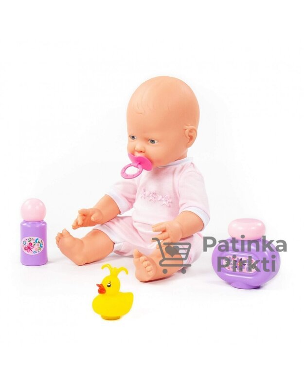 Kūdikis lėlė Lovely Baby Doll 35cm su rinkiniu maudynėms