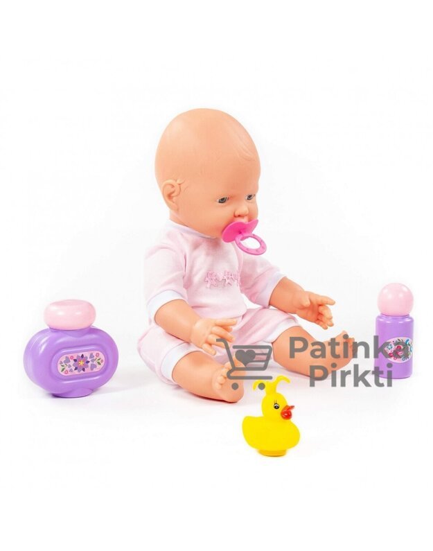 Kūdikis lėlė Lovely Baby Doll 35cm su rinkiniu maudynėms
