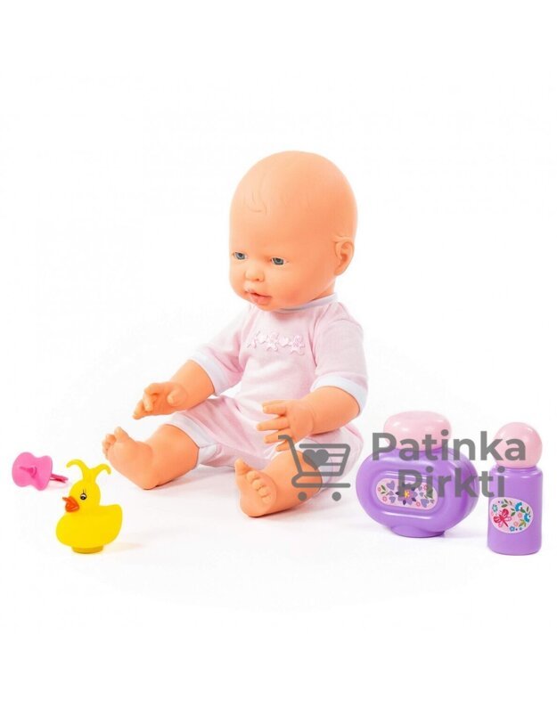 Kūdikis lėlė Lovely Baby Doll 35cm su rinkiniu maudynėms