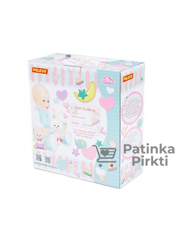 Kūdikis lėlė Lovely Baby Doll 35cm su gydytojo rinkiniu