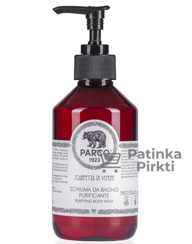 Prausiklis kūno SCHIUMA DA BAGNO PURIFICANTE Scarpetta di Venere 300 ml PARCO 1923