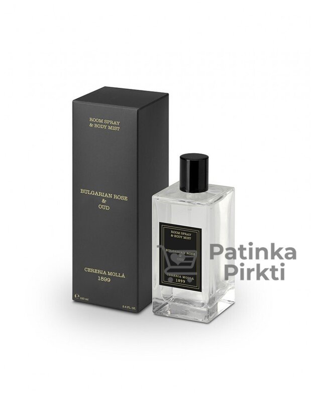 Purškiklis & kūno dulksna Bulgarian rose & oud 100 ml, Cereria Molla