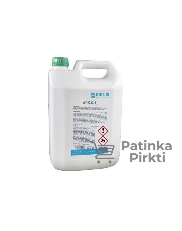 Paviršių dezinfekantas ADK-611, 5L