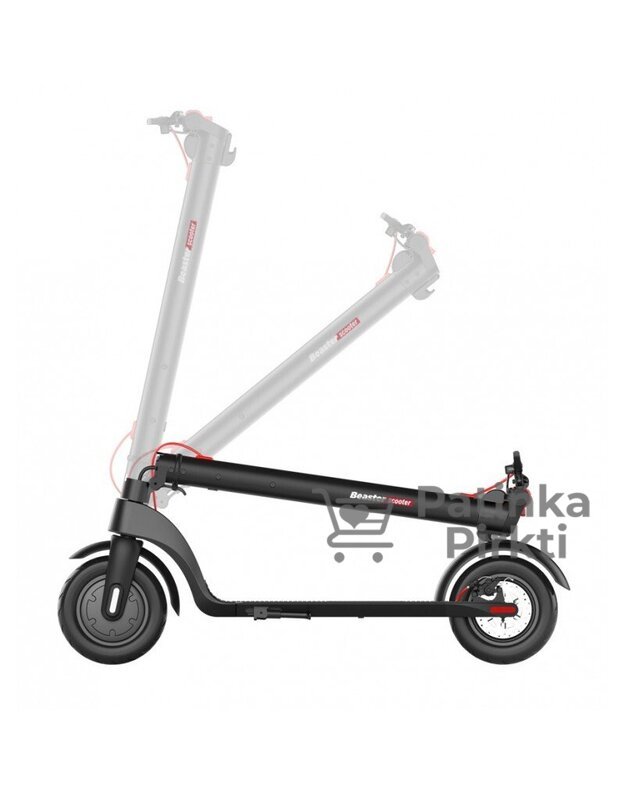 Elektrinis paspirtukas 700 W, 36 V, 6,4 Ah, 25 cm ratai, juodas Beaster Scooter BS701B