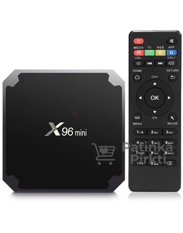 Multimedijos grotuvas Android TV box X96mini QuadCore S905W 2GB 16G Wi