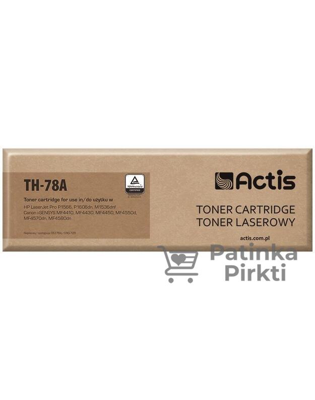 Toneris Actis TH-78A Juodas (HP CE278A)