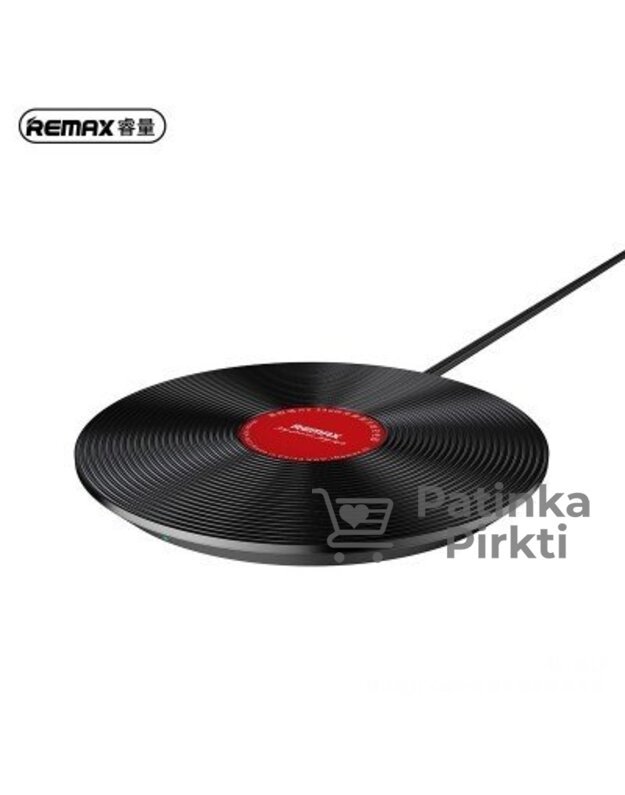 Kroviklis telefonui su belaidžiu krovikliu Vinilinės plokštelės stiliaus, 20W Wireless Charger Vinyl Series REMAX RP-W23