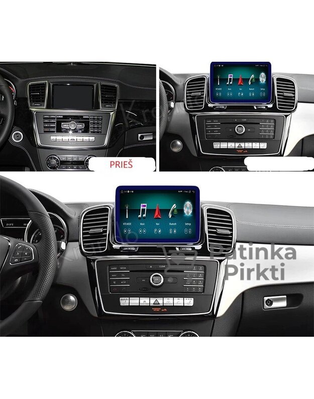 Android Multimedija Radijo DVD GPS Navigacija 9" ekranas tinkama Mercedes-Benz ML/GL 2012-2015m