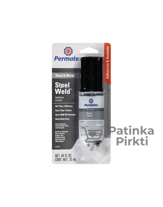 Klijai epoksidiniai Permatex Steel Weld 25ml