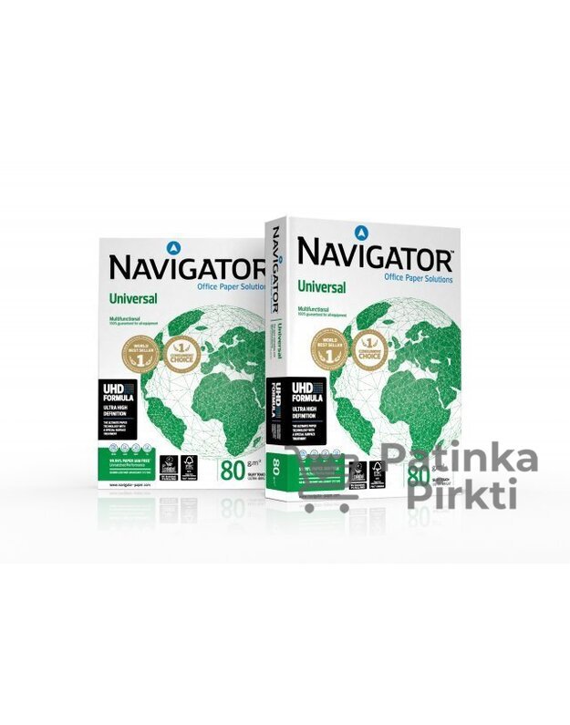 Biuro popierius Navigator, A4, 80g, 500 lapų