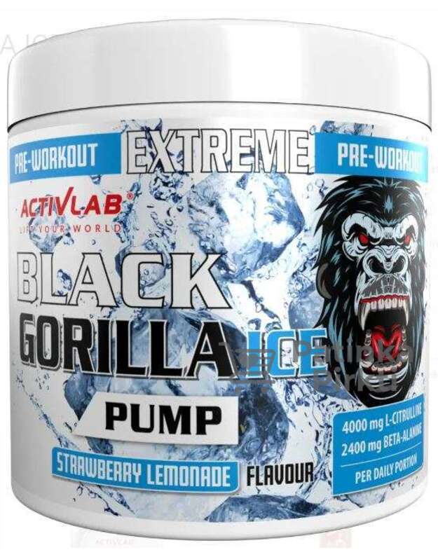 Activlab Black Gorilla Ice Pump Pre-workout 300 g (zero stim)