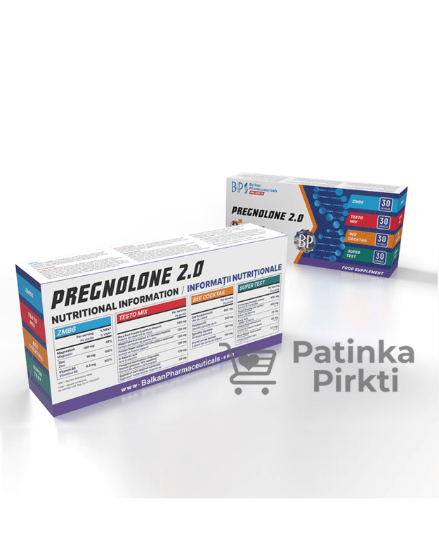 Balkan Pharmaceuticals Pregnelone 2.0 120kaps (išankstinis užsakymas)