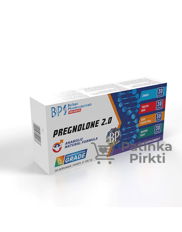 Balkan Pharmaceuticals Pregnelone 2.0 120kaps (išankstinis užsakymas)