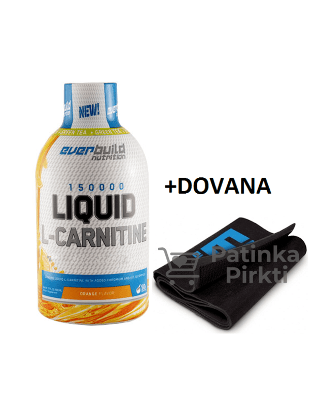 EverBuild Nutrition Liquid L-Carnitine 3000mg + neopreninis diržas