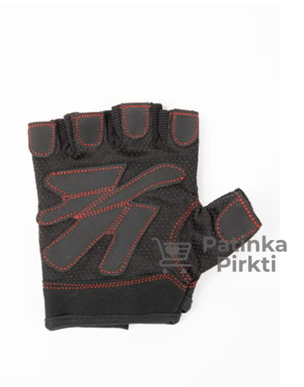 Goriila Wear Fitness Gloves Black/Red Stitched 