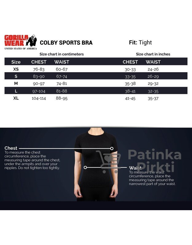 Gorilla Wear Colby Sports Bra - Blue/Pink