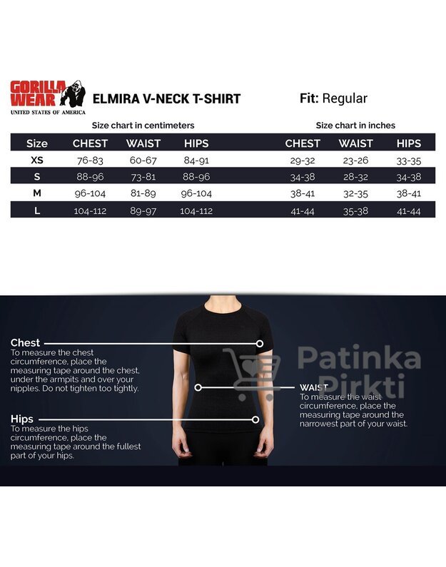 Gorilla Wear Elmira V-Neck T-Shirt - Gray Melange