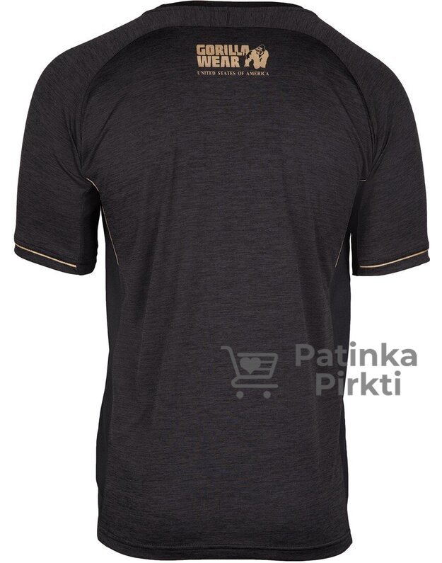Gorilla Wear Fremont T-Shirt - Black/Gold 