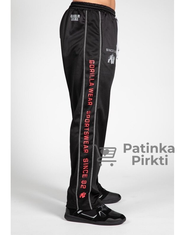Gorilla Wear Functional Mesh Pants - Black/Red