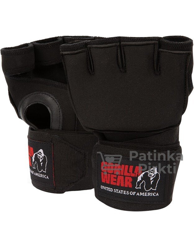 Gorilla Wear Gel Glove Wraps - Black/White