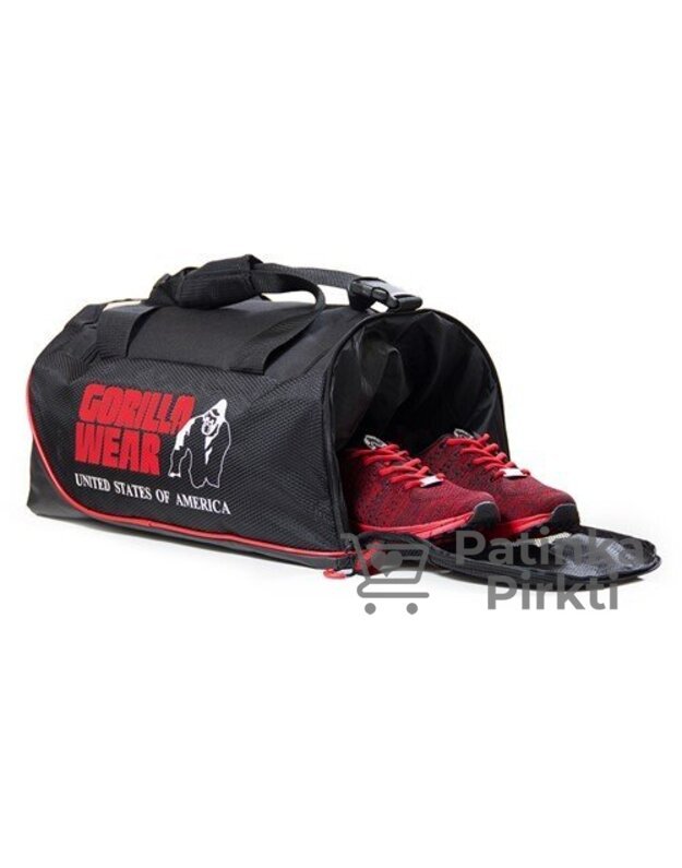 Gorilla Wear Jerome Gym Bag - Black/Red