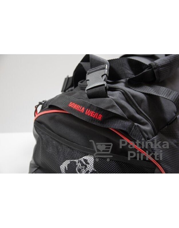 Gorilla Wear Jerome Gym Bag - Black/Red